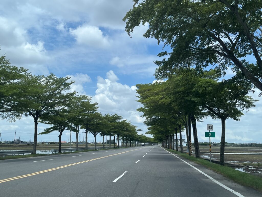 台湾旅行で苗栗のドライブ風景