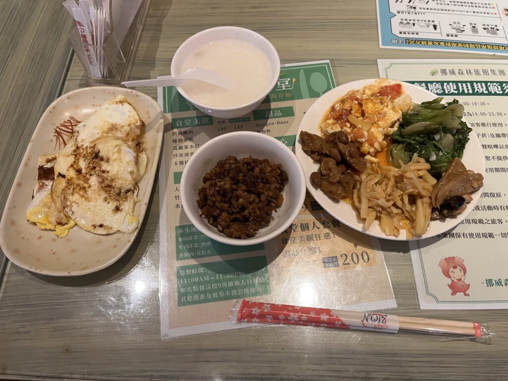 台湾旅行での朝ご飯