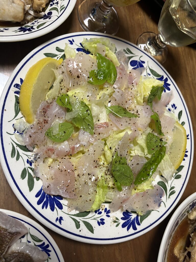 鯛のカルパッチョ