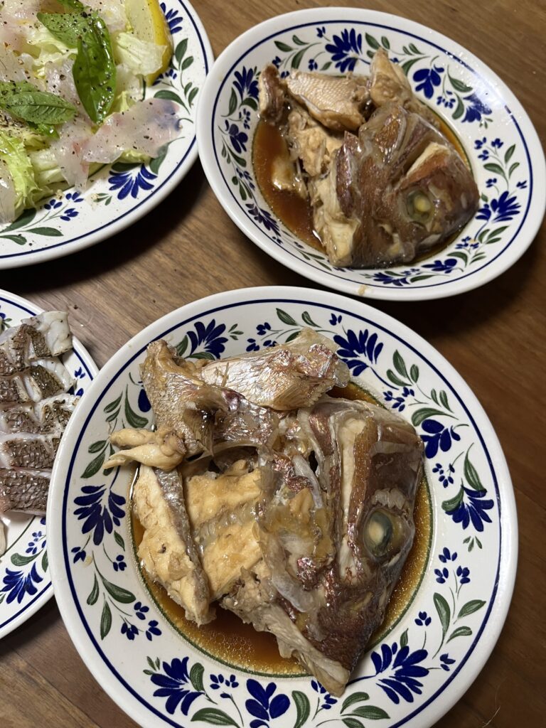 鯛のアラ煮(アラ炊き)